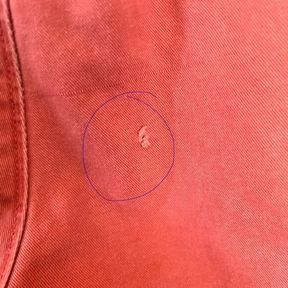 J. Crew 100% Cotton Coral Pink 9 in Bermuda Flat Front Short, size 33 - Picture 2 of 5